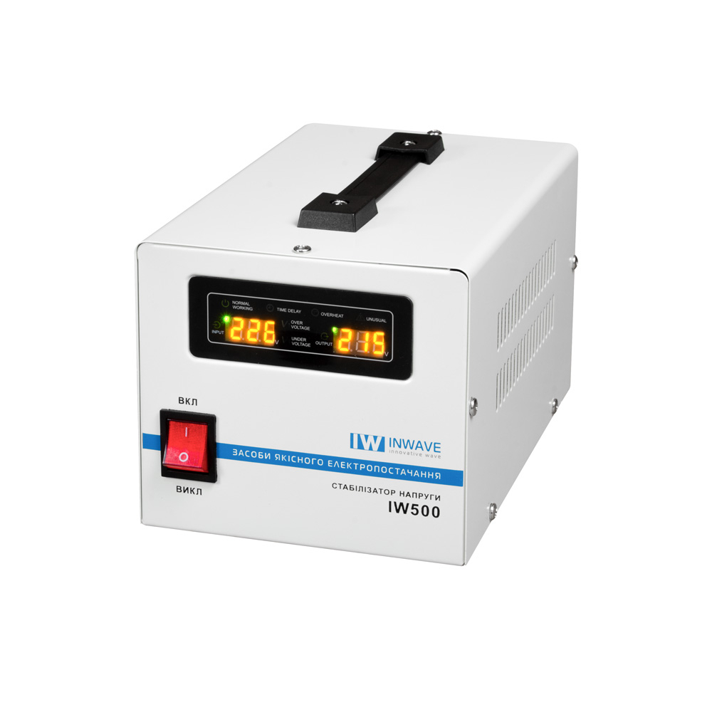 Стабілізатор напруги IW-500, однофазний, переносний